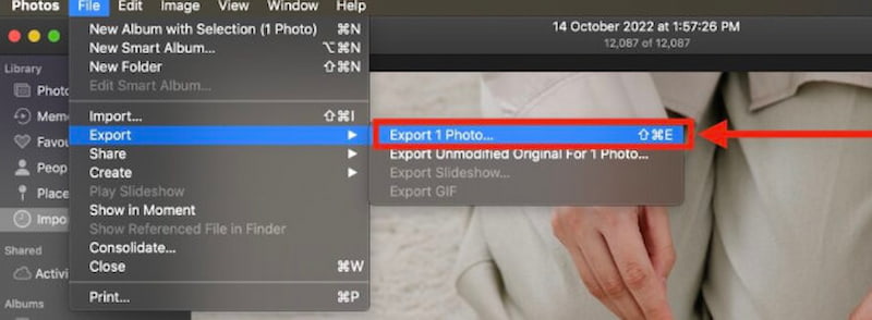 Mac Export Photo