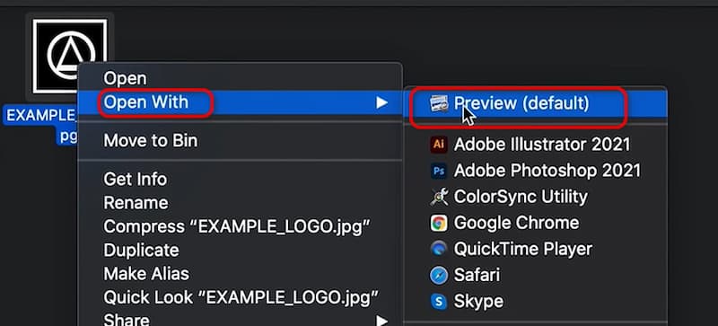 Open Image From Preview