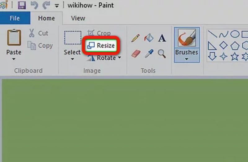 Paint Resize Image