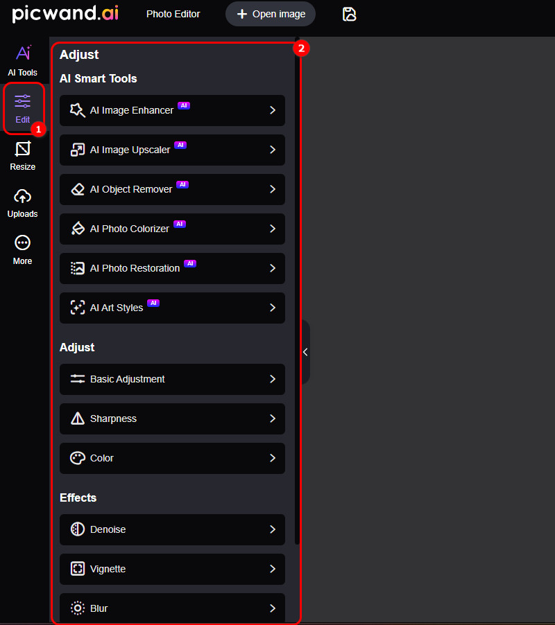 Select The Edit