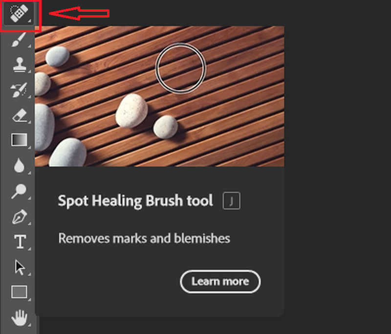 Spot Healing Brush Tool Of Photoshop