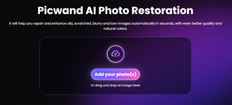 Upload Image And Restore