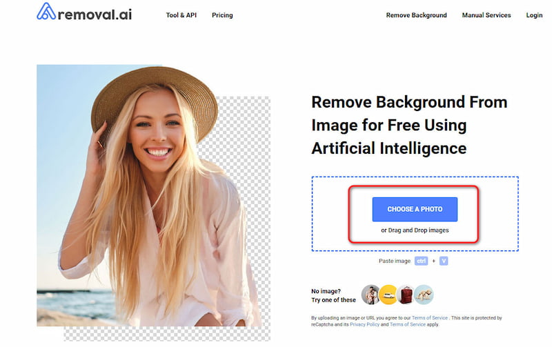 Upload Photo Removal AI