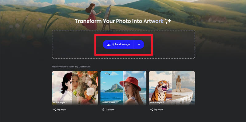 Uploading Image Page Of Fotor