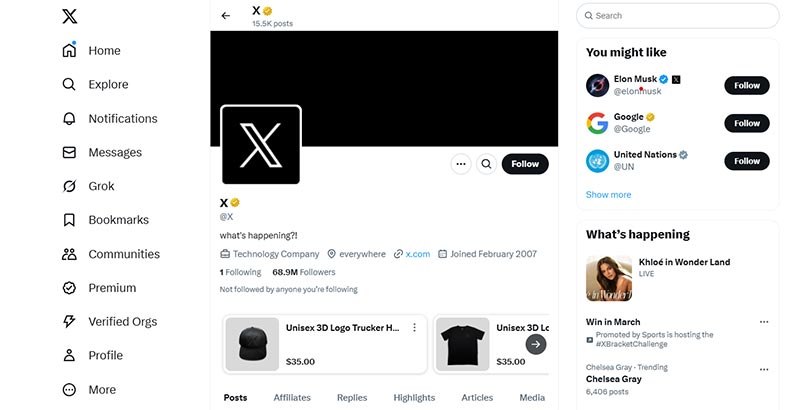 X Image Sizes