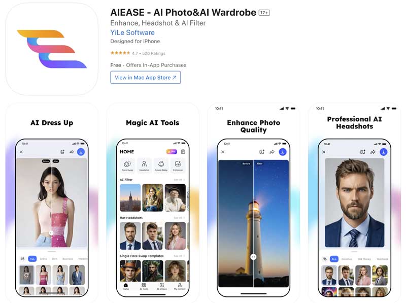 Aiease Ai Photo Ai Wardrobe App