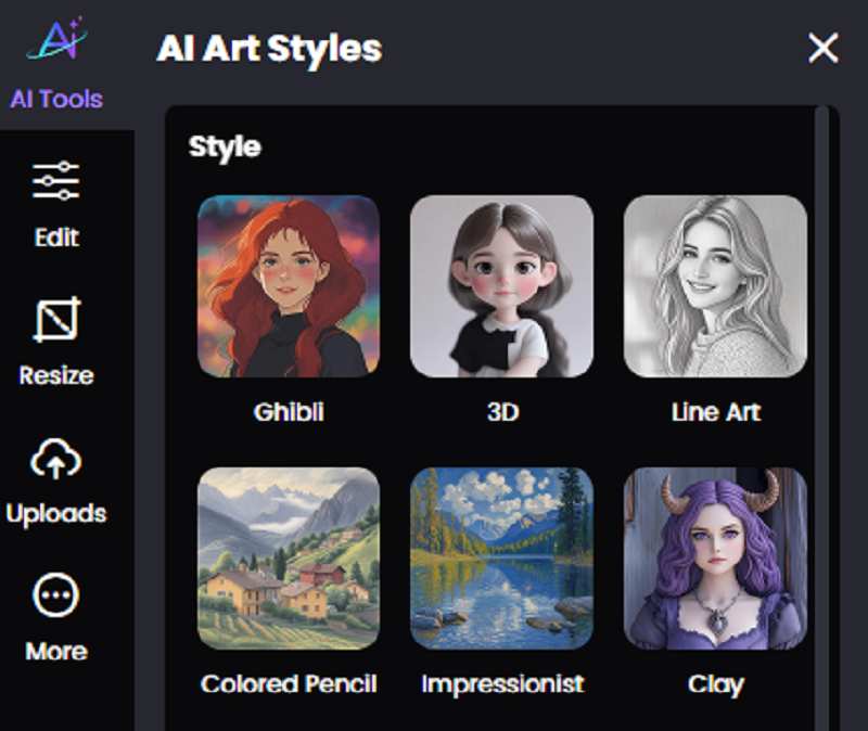 Choose Art Style From Picwand