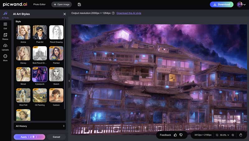 Convert Image To Cyberpunk Online Picwand Ai