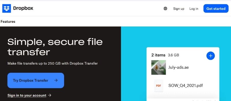 Dropbox Photo Storage