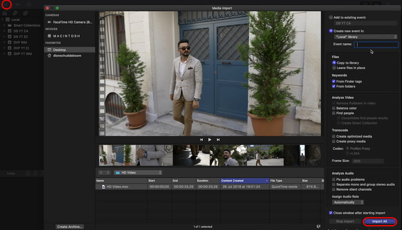 Final Cut Pro Import All
