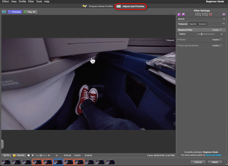 Neat Video Adjust And Preview