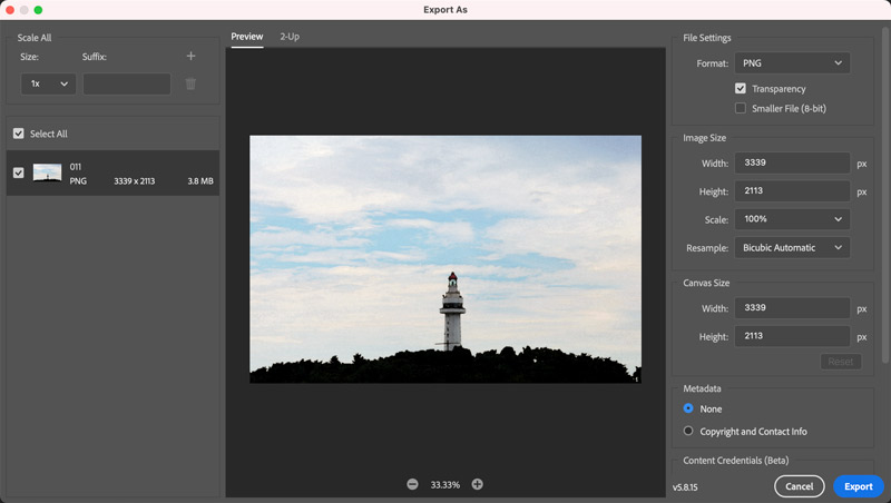 Photoshop Export Watercolor Image