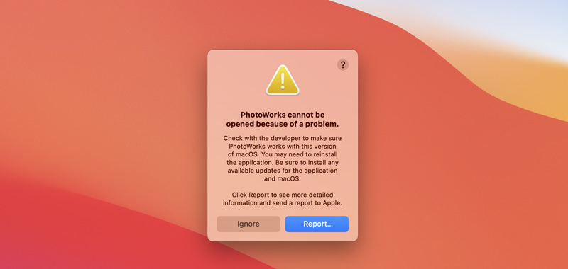 Photoworks Cant Be Opened Issue On Mac