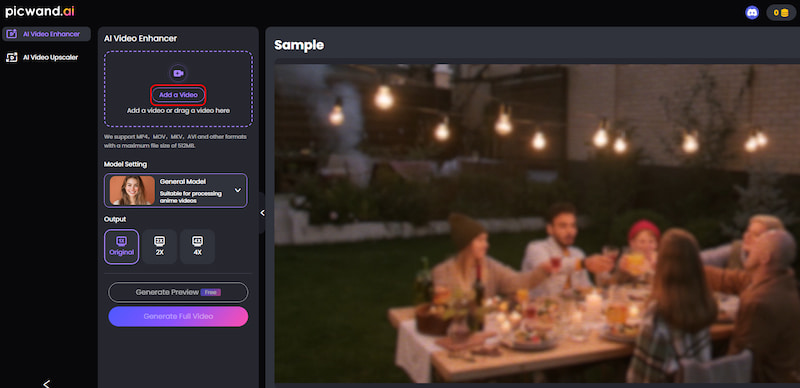 Picwand Ai Video Enhancer Add A Video