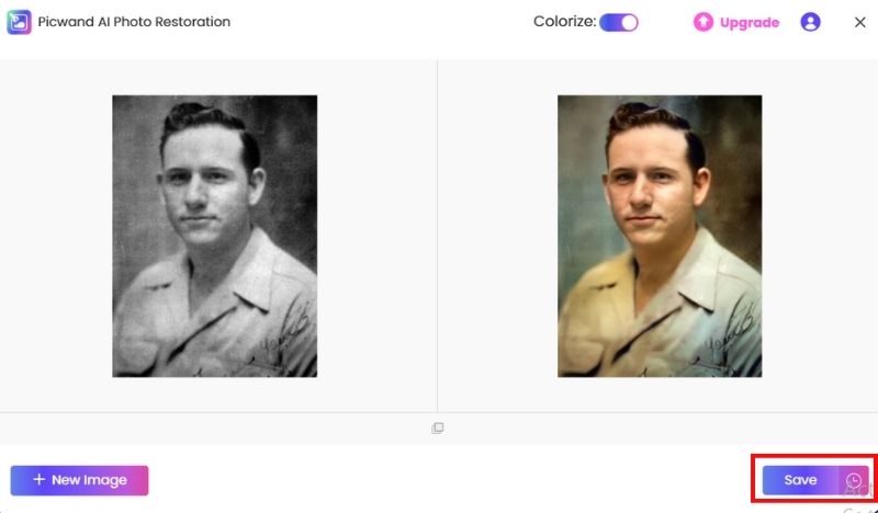 Save The Colorize Image