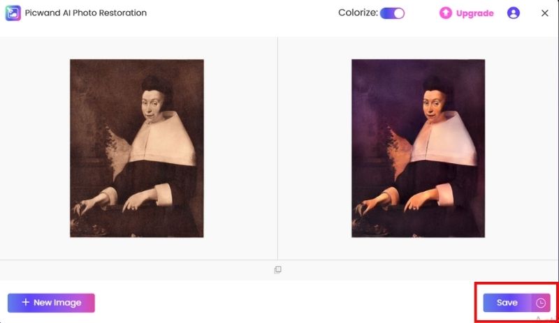 Save The Restored Photo