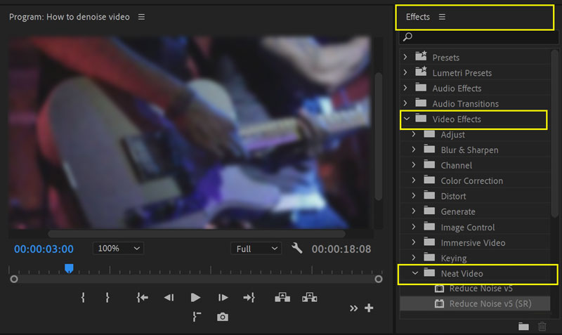 Adobe Premiere Reduce Noise Neat Video