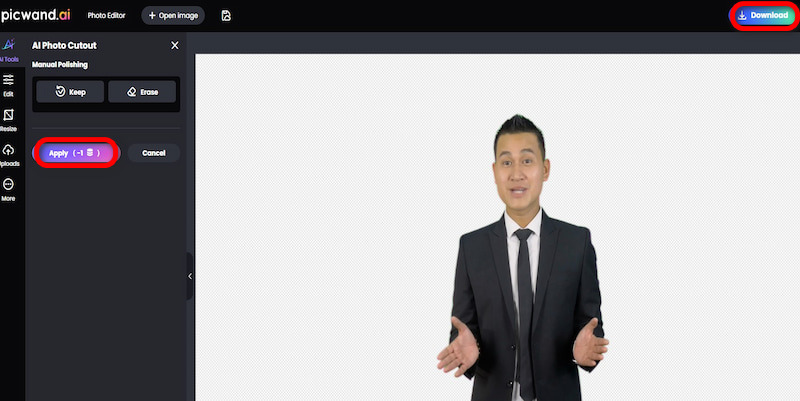Click Photo Save Button