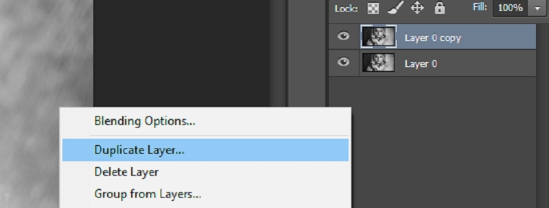 Duplicate Layer PS