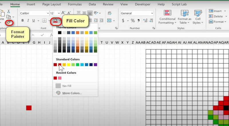 Excel Fill Color