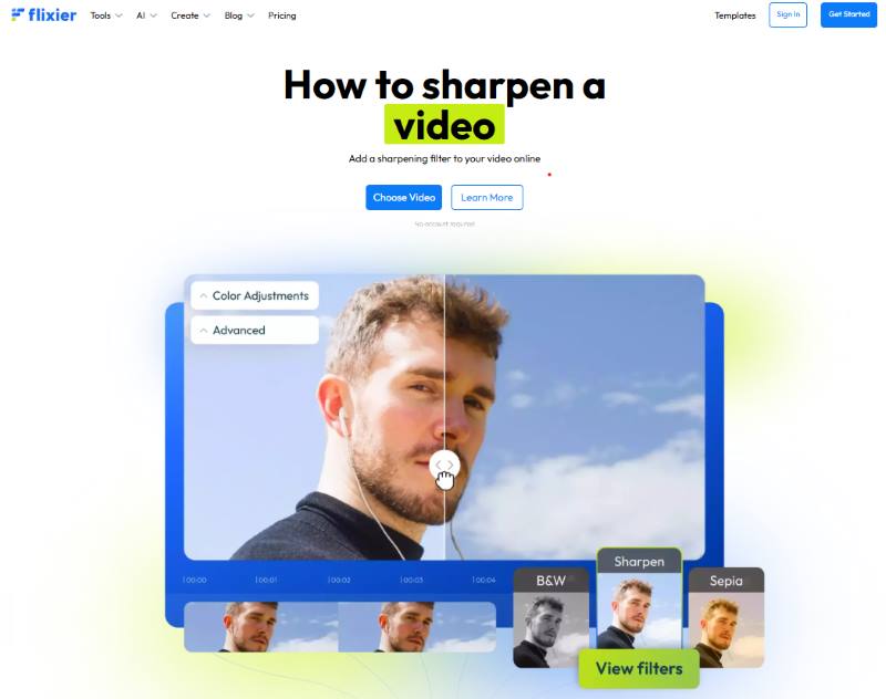 Flixier Sharpener