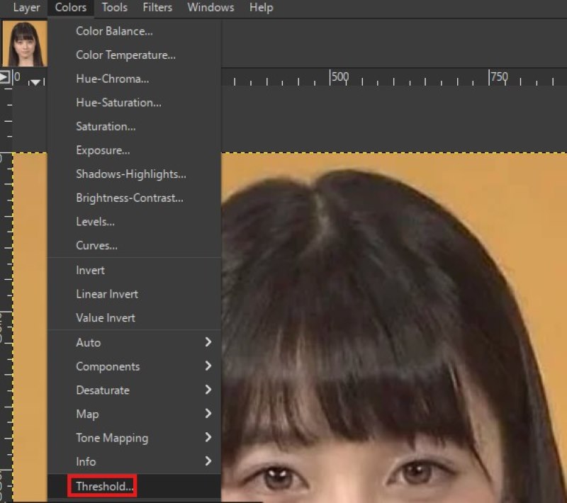 Gimp Threshold