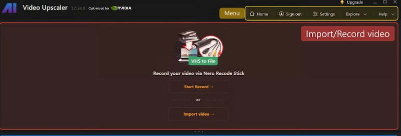 Nero Ai Video Upscaler Import