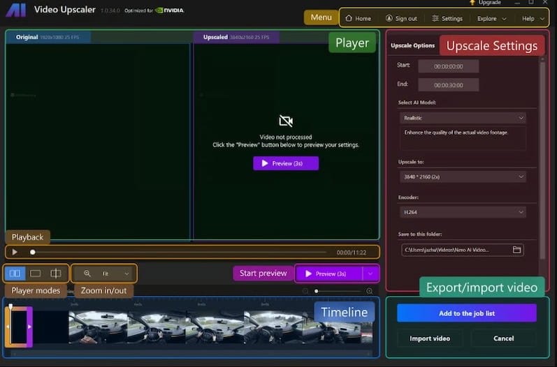 Nero Ai Video Upscaler Upscale Setting