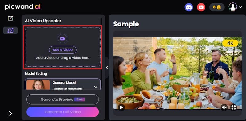 Picwand Add Video Button