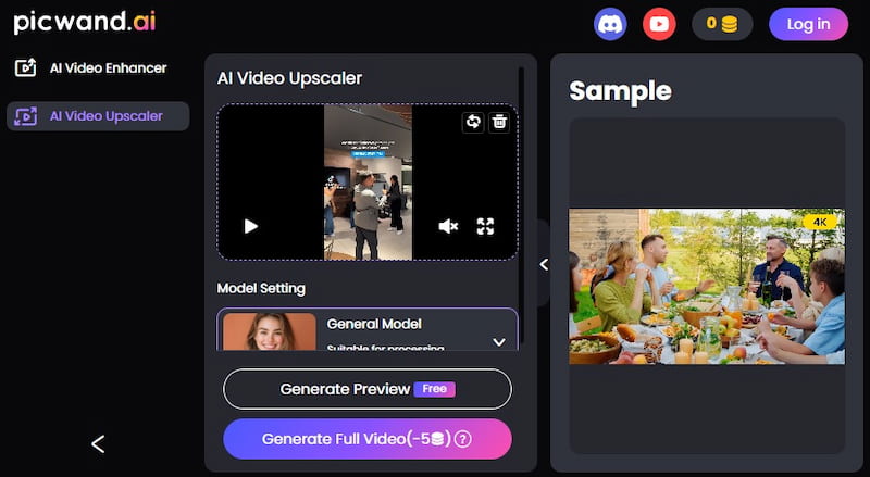 Picwand Video Upscaler Mode
