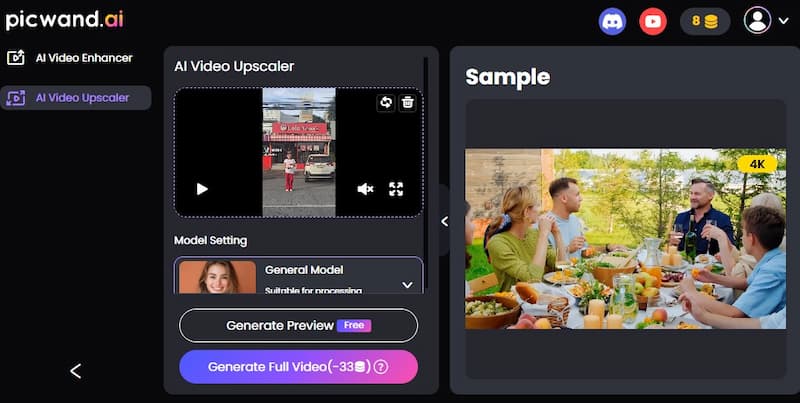 Picwand Video Upscaler
