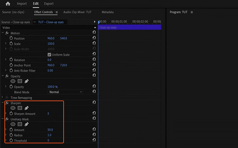 Sharpen Video IN Adobe Premiere