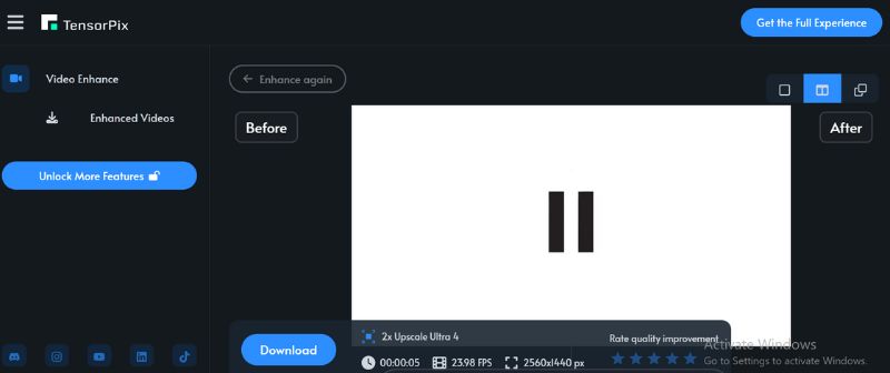 Tensorpix Interface