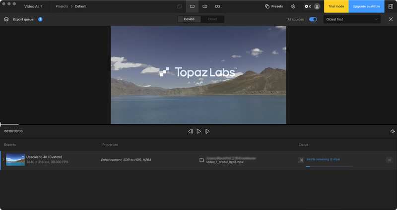Topaz Video AI Trial Watermark