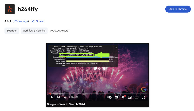 Youtube Enhanced Bitrate Extension H264ify